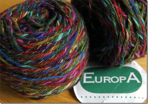 berroco europa superwash wool cotton multi colored knitting yarn